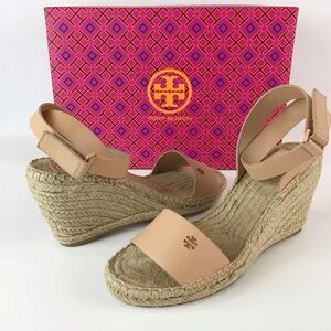 Tory Burch Bima 2 Platform Wedge Espadrille Sandals | 8.5